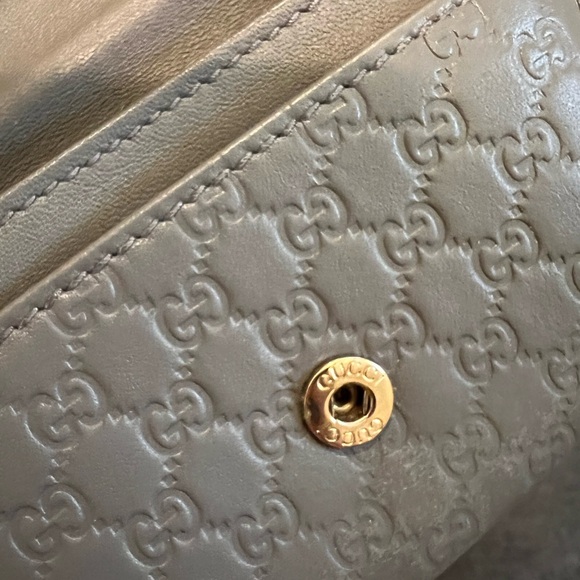Gucci Grey Microguccissima Leather Card Case - Picture 8 of 14